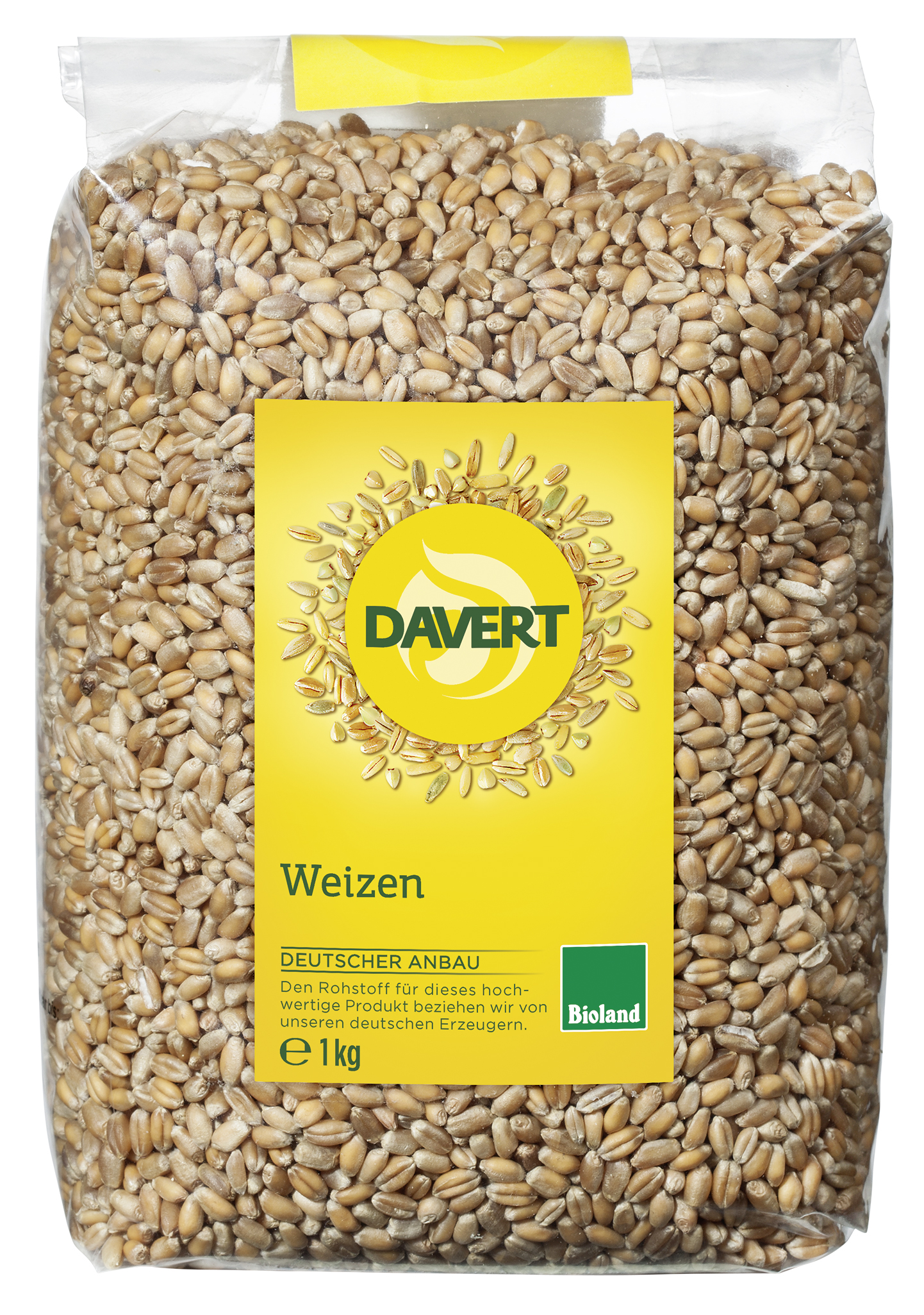 Weizen Bioland 1kg | Bio Naturkost Online-Shop Davert 